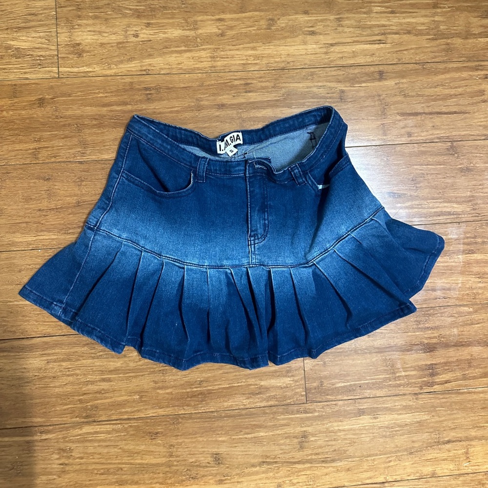 I AM GIA Denim Mini Skirt